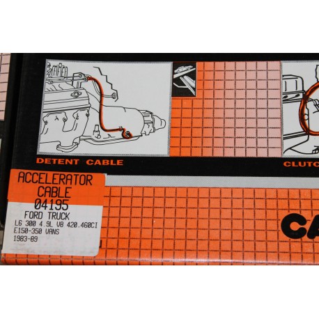 Câble d’accélérateur pour Ford E150-350 4,9l 300 et V8 420 460